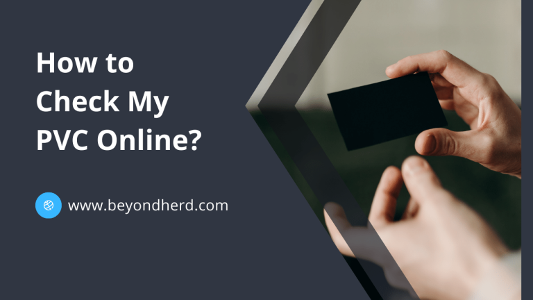 How to Check My PVC Online